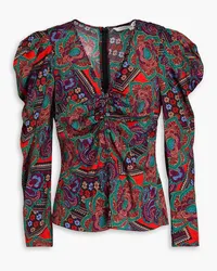 Veronica Beard Simmons paisley-print silk-blend jacquard blouse - Multicolor Multicolor