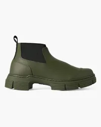 Ganni Rubber ankle boots - Green Green