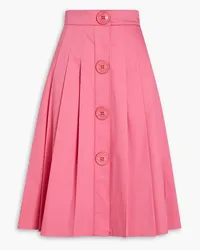 Moschino Pleated poplin skirt - Pink Pink