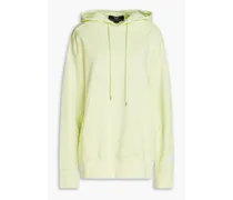 Printed cotton-fleece hoodie - Green