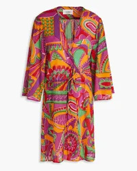 ba&sh Printed cotton-voile tunic - Pink Pink