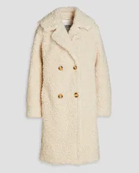 Claudie Pierlot Double-breasted bouclé coat - White White