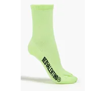 REDValentino - Cotton-blend jacquard socks - Green