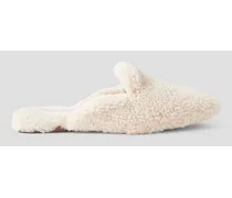 Relax shearling slippers - White