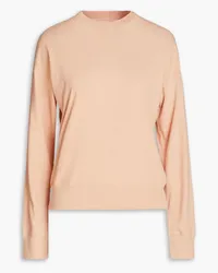 Vince Slub cotton and linen-blend jersey sweater - Pink Pink