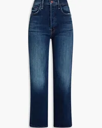 Mother Faded high-rise straight-leg jeans - Blue Blue