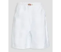 Satin-jacquard shorts - White
