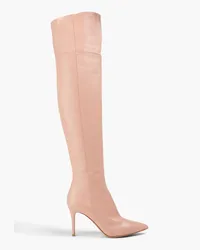 Gianvito Rossi Bea Cuissard 85 leather over-the-knee boots - Pink Pink