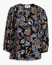 ba&sh Valska paisley-print crepe shirt - Black Black