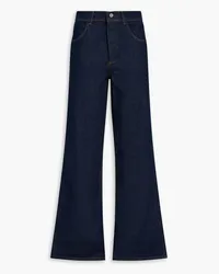 Stine Goya Joelle frayed mid-rise flared jeans - Blue Blue