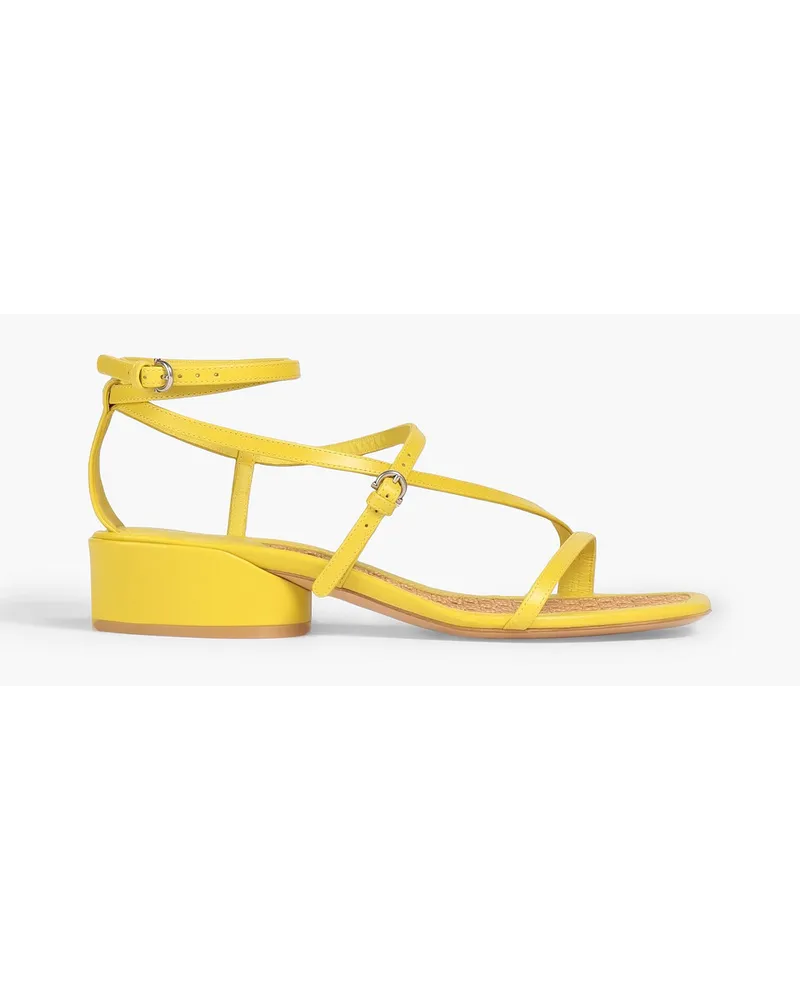 Ferragamo Egadi 30 leather sandals - Yellow Yellow