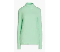 Wool-blend turtleneck sweater - Green