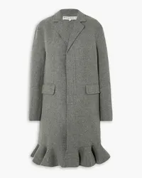 J.W.Anderson Ruffled wool-blend felt coat - Gray Gray