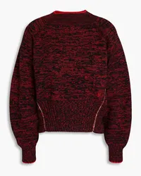 Victoria Beckham Mélange wool turtleneck sweater - Red Red