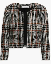 Oscar de la Renta Herringbone wool-blend tweed jacket - Black Black