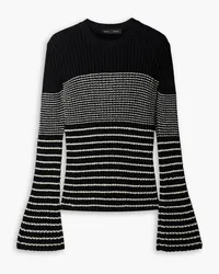 Proenza Schouler Striped ribbed-knit sweater - Black Black