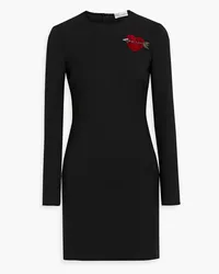 RED Valentino Embellished crepe mini dress - Black Black