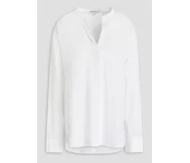 Cotton-gauze blouse - White