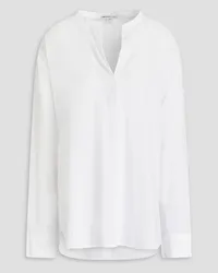 James Perse Cotton-gauze blouse - White White