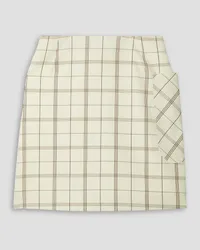 Tory Sport Checked twill mini skirt - White White