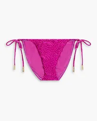 ViX Louise polka-dot low-rise bikini briefs - Purple Purple