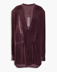 Rick Owens Velvet shirt - Purple Purple