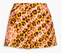 Orson leopard-print cotton-poplin shorts - Animal print