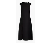 Sonora linen-blend twill maxi dress - Black