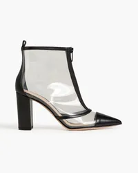 Gianvito Rossi Watson PVC and leather ankle boots - Black Black