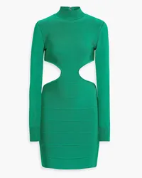 Hervé Léger Icon cutout bandage mini dress - Green Green