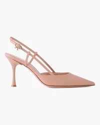 Gianvito Rossi 85 leather slingback pumps - Neutral Neutral