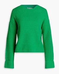 Autumn Cashmere Waffle-knit cashmere sweater - Green Green