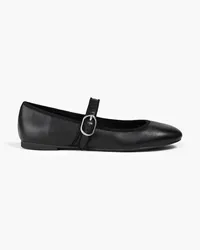 Stuart Weitzman Alice leather ballet flats - Black Black