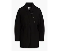 Lana quilted linen jacket - Black