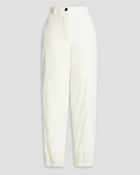 Jil Sander Cotton-velvet tapered pants - White White