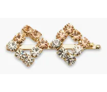 Gold-tone crystal hair clip - Metallic