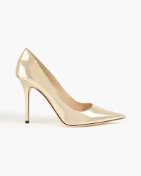 Jimmy Choo Abel 120 mirrored-leather pumps - Metallic Metallic