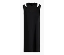 Cutout crepe mini dress - Black