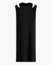 Moschino Cutout crepe mini dress - Black Black