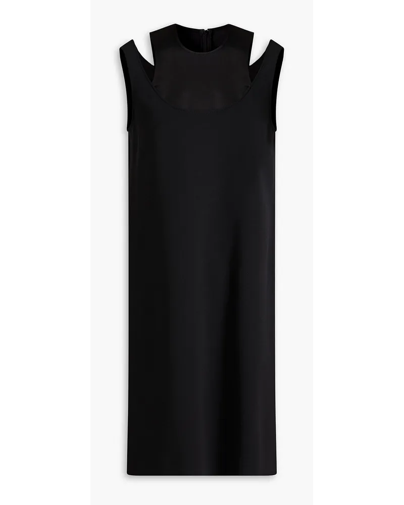 Moschino Cutout crepe mini dress - Black Black