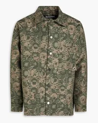 Jacquemus Tecido cotton-blend jacquard overshirt - Green Green