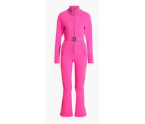 Modena belted quilted ski suit - Pink