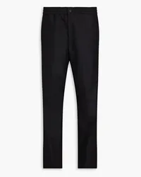 Dunhill Wool-flannel drawstring pants - Black Black