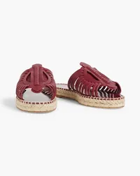 Altuzarra Woven leather espadrille sandals - Purple Purple