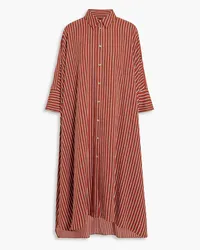 Joseph Diana striped twill midi shirt dress - Red Red