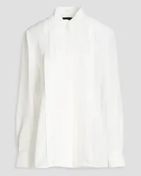 Moschino Pleated satin shirt - White White