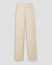 Cult Gaia Mesa cotton-twill straight-leg pants - White White