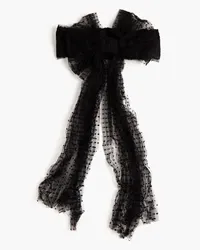 RED Valentino Bow-embellished point d'esprit and taffeta belt - Black Black