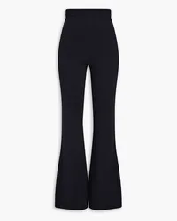 Safiyaa Lydie merino wool-blend flared pants - Blue Blue