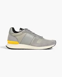 Paul Smith Eighties ripstop, leather and suede sneakers - Gray Gray